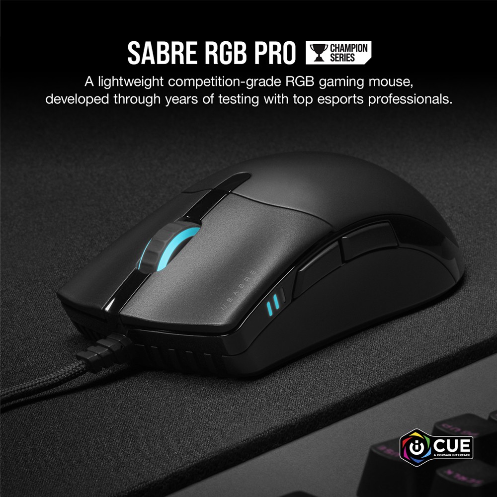 Chuột Gaming Corsair SABRE RGB PRO 18K DPI - CH-9303111-AP