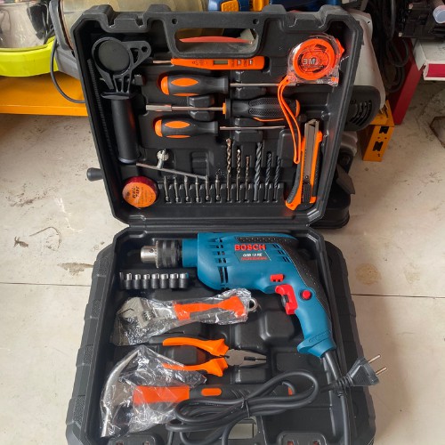 (SIÊU HÓT!!!!!) Bộ Vali Máy Khoan Bosch 13re 31 chi tiết FULL Đồ nghề Mới 100%