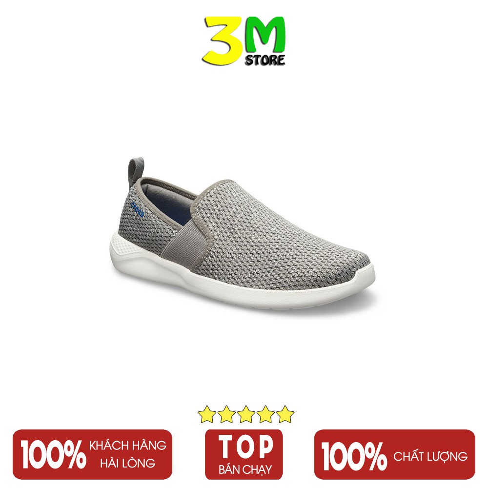 Giày nam Slipon Mesh CR thể thao, chất liệu vải mềm, thời trang công sở, đi chơi dã ngoại, mix quần jean, khaki