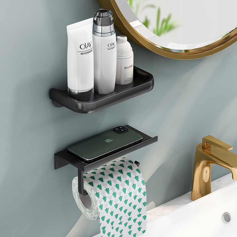 Giá Đỡ Cuộn Giấy Vệ Sinh Liền Mạch Bằng Nhôm Tiết Kiệm Không Gian Cho Nhà Bếp / Phòng