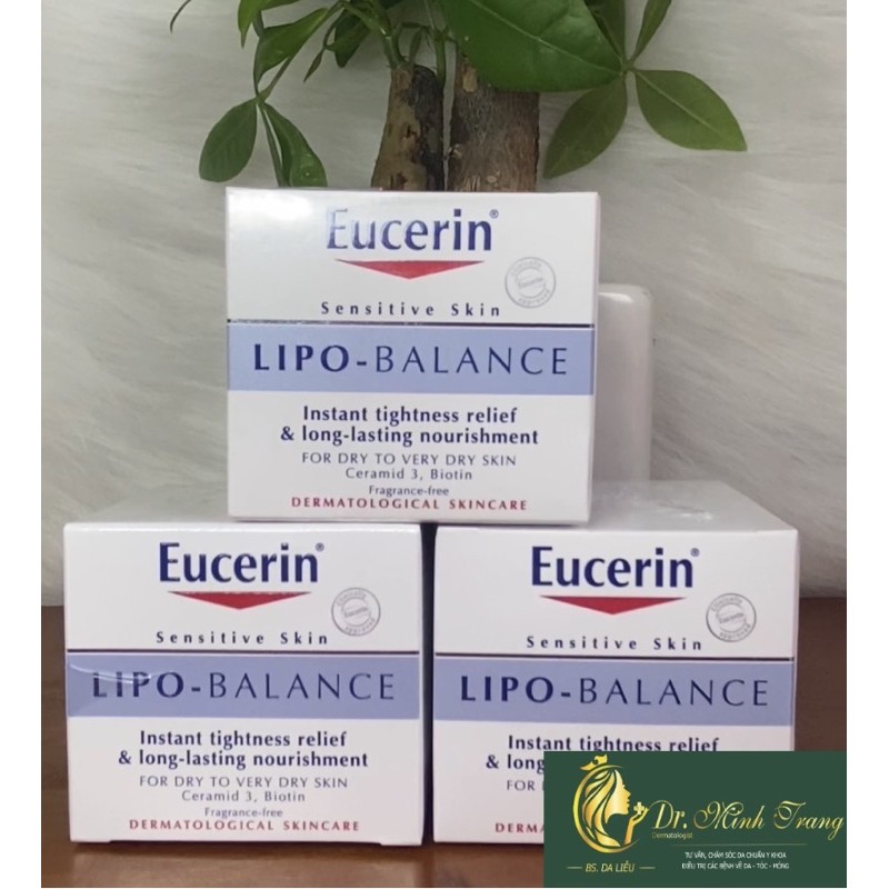 (CHÍNH HÃNG) Kem Dưỡng Ẩm Eucerin Cho Da Khô Và Nhạy Cảm EUCERIN LIPO BALANCE 50ml