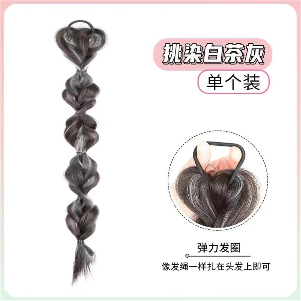 【XJ-COD】Tóc Giả Thắt Bím Đuôi Ngựa Phồng Dễ Thương Cho Nữ