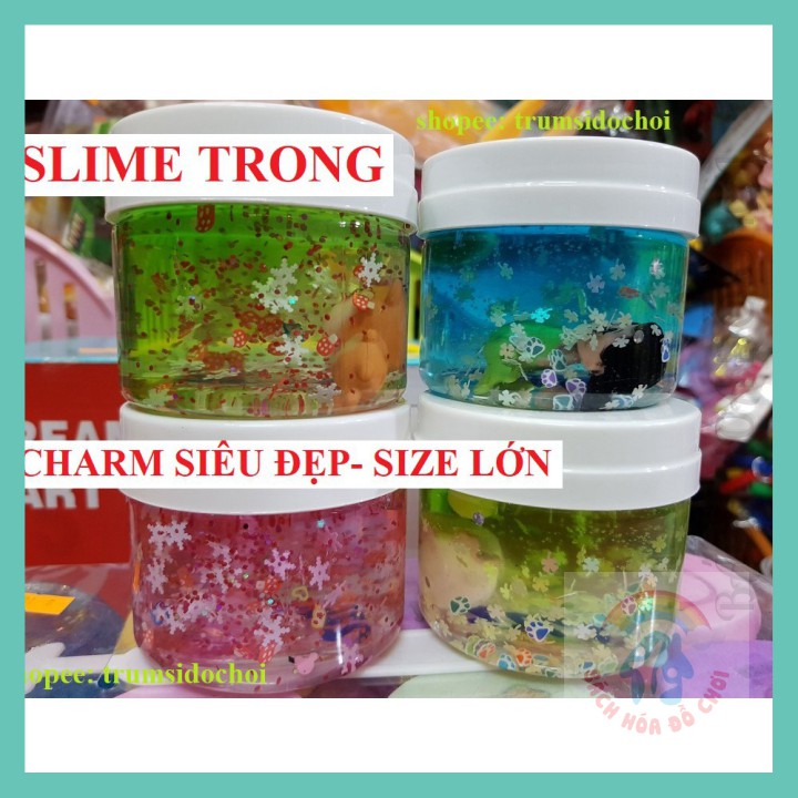 [Slime TRONG]- SLIME TRONG với CHARM LỚN SIÊU ĐẸP