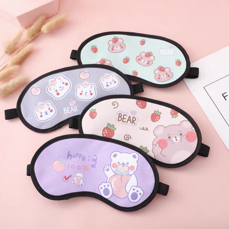 Bịt mắt ngủ dễ thương, miếng che mắt ngủ nhiều hình xinh xắn