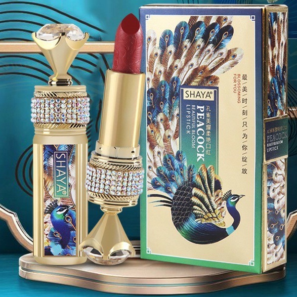 Son Môi Lì Chống Nước Không Trôi Dưỡng Ẩm Mềm Mịn Thiết Kế Vỏ Đẹp Họa Tiết Chim CuTe Giá Rẻ Hàng Nhập Khẩu Nội Địa Trung