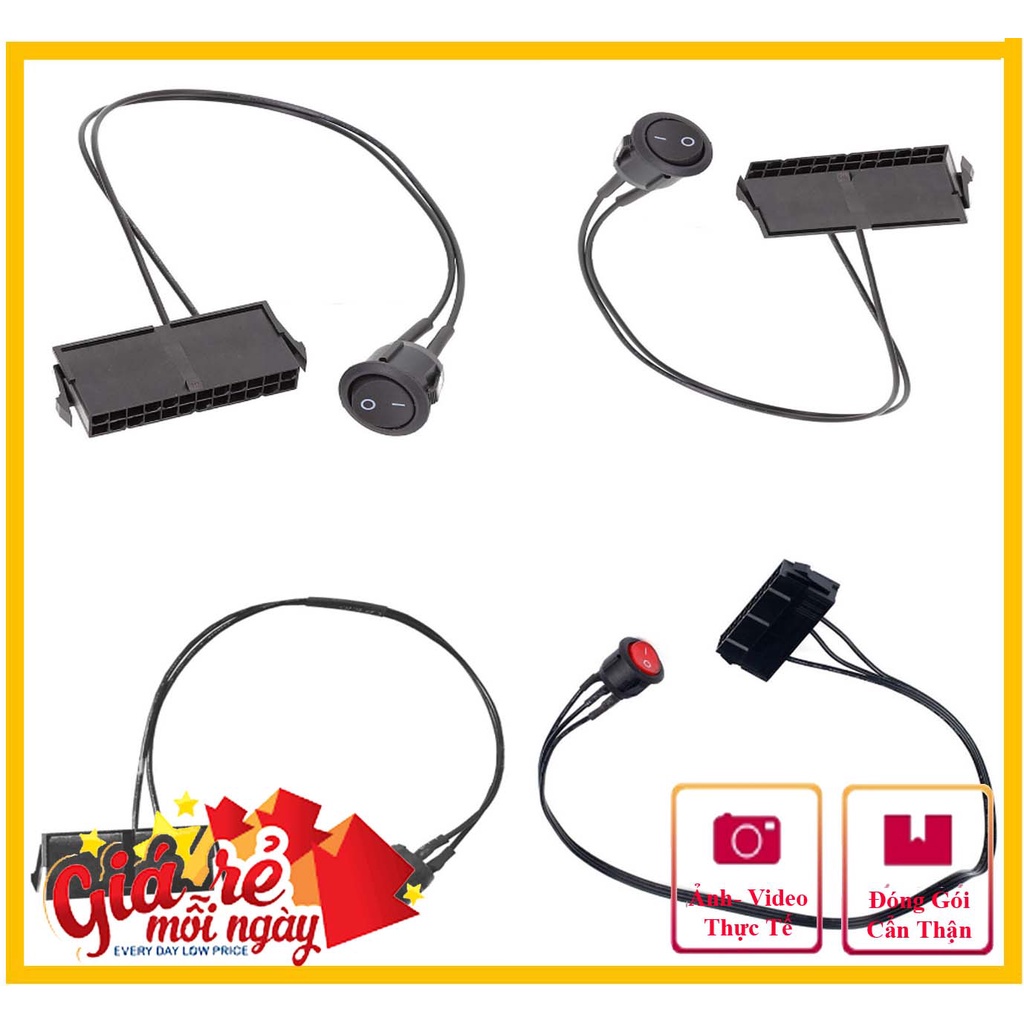 Cáp kích nguồn ATX bật tắt on/off tận dụng nguồn cũ cấp nguồn phụ cho VGA Card rời, test nguồn máy tính