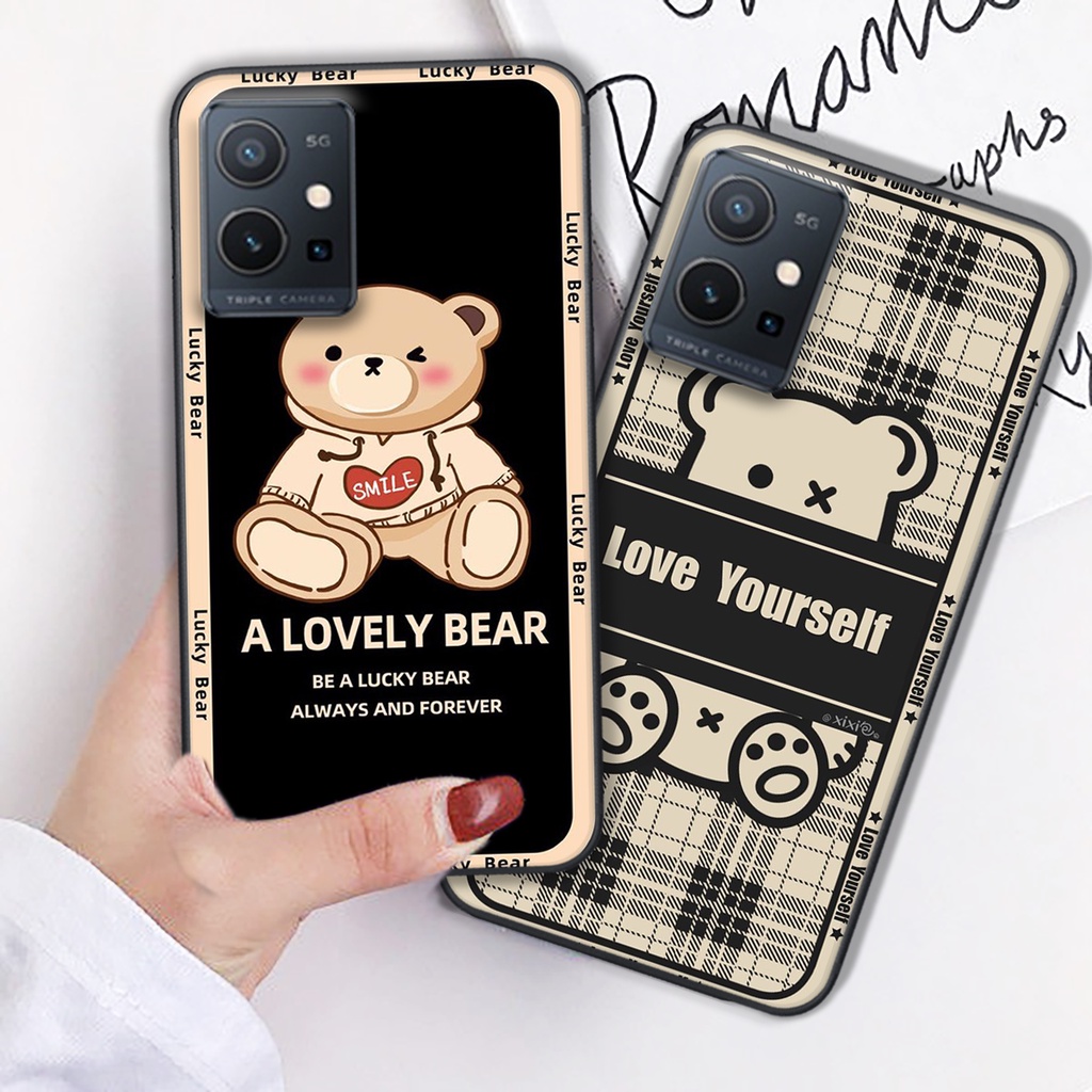Ốp Lưng Vivo Y55 5G -  Vivo Y55 2022 GẤU phá cách cực bền siêu đẹp