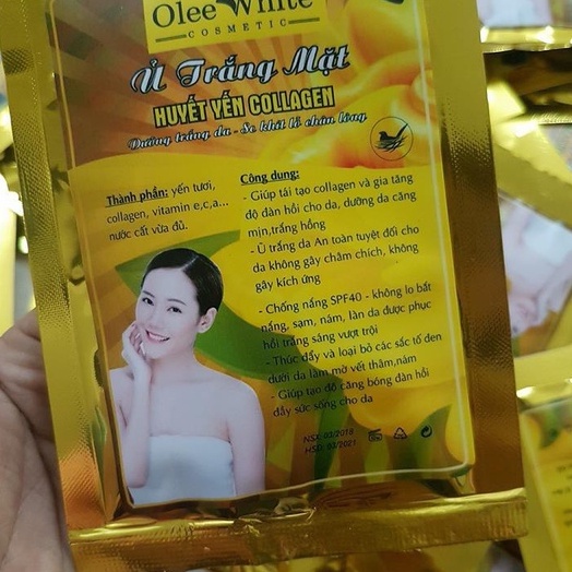 Ủ Trắng Mặt Huyết Yến Collagen - Hàng Chuẩn Loại 1
