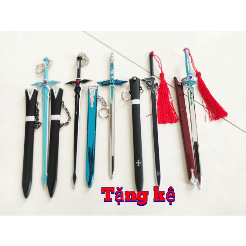 [THÉP 100%] Mô hình móc khóa Kirito Sword art Online Thanh Kiếm Dark Repulser màu ĐEN trong Anime SAO Kazuto Kirigaya