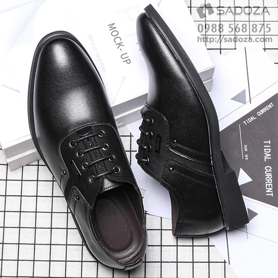 Giày Nam Cao Cấp - FREESHIP - Giày Tây Nam Da Bò Thanh Lịch GD87 | BigBuy360 - bigbuy360.vn