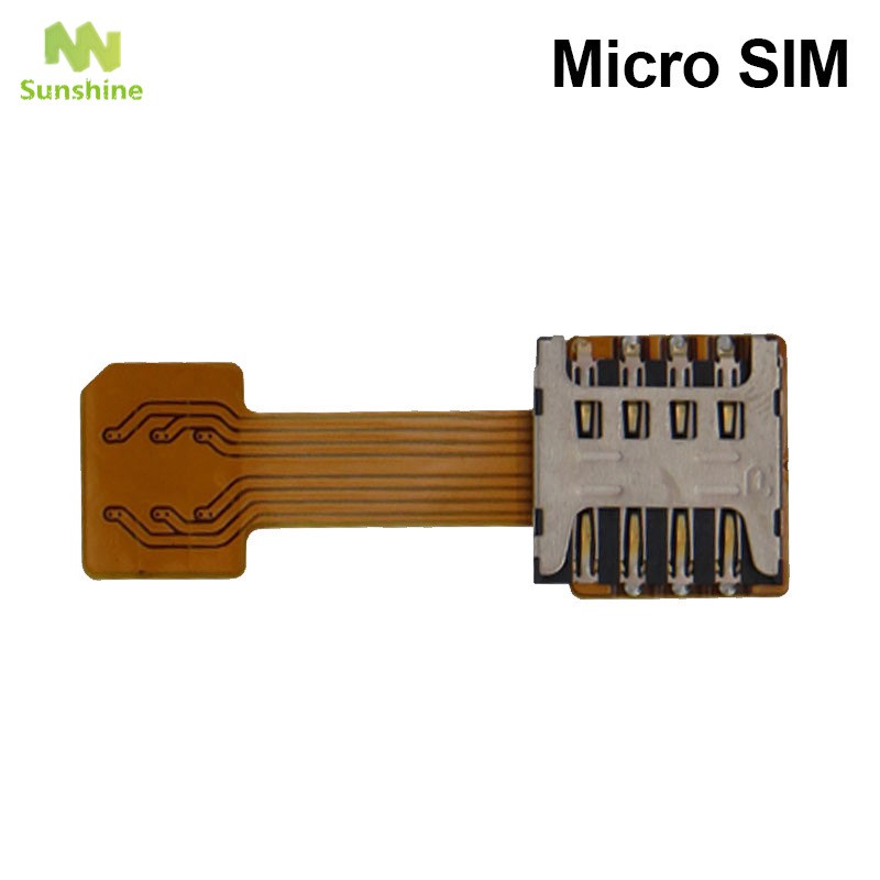 Đầu kết nối sim 2 đầu nano micro SD cao cấp cho Samsung XIAOMI Android