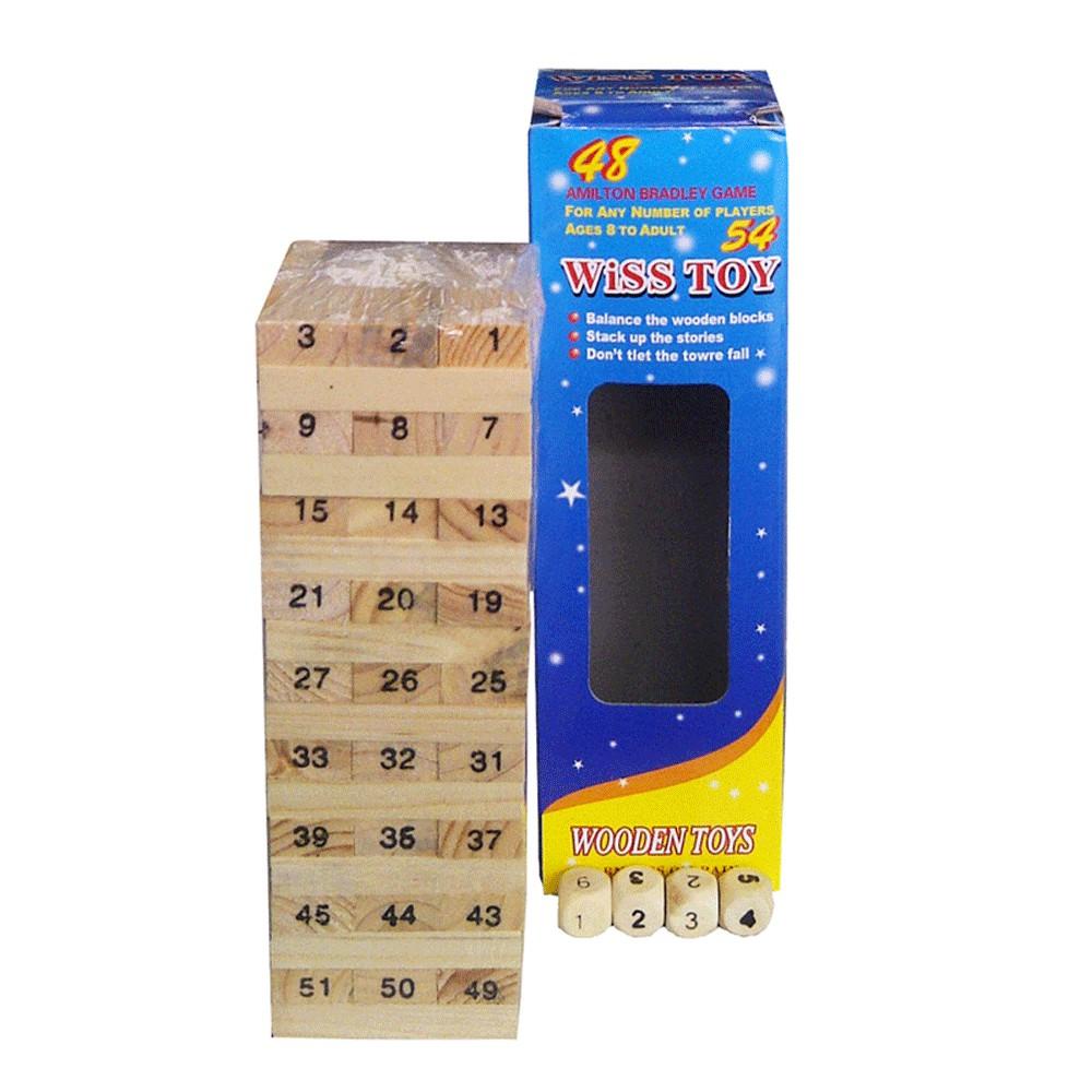 PVN2396 Đồ chơi rút gỗ luyện trí thông minh 54 thanh mini cho bé T2 Giá Rẻ