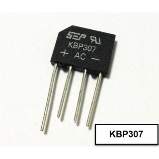 Túi 10 cái KBP307 Cầu chỉnh lưu  3A cầu diode 3A mới cầu xếp chồng cầu phẳng 3A / 700V