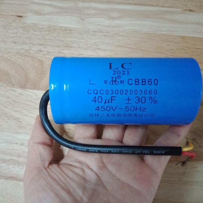 Tụ điện khởi động môtơ 450V - 40uf