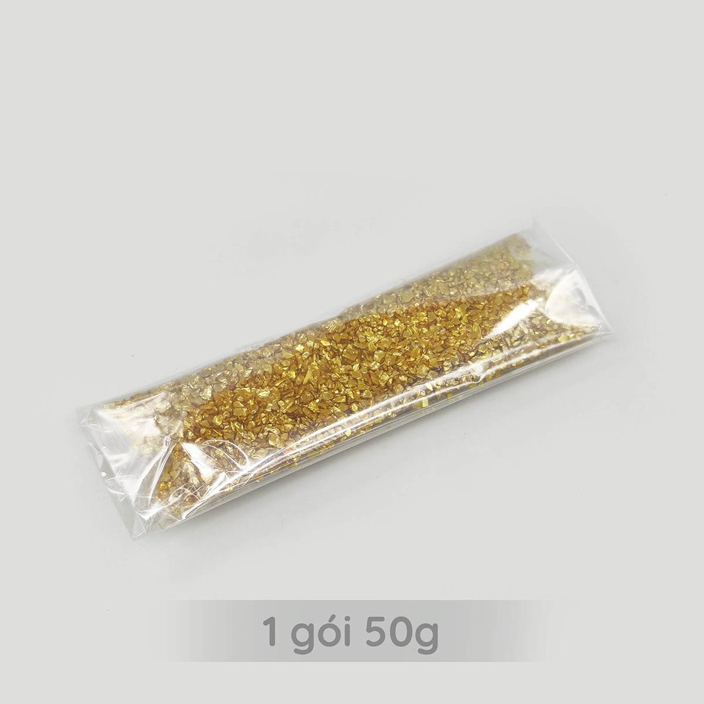 Vụn Kim loại trang trí Vàng/Bạc gói 50g