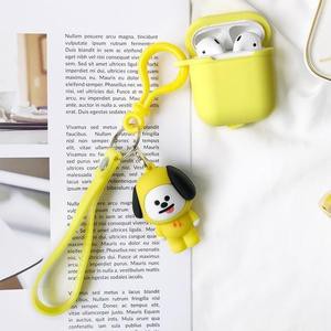 Bao đựng airpod kèm móc khoá tag BAP2 vỏ bảo vệ bao tai nghe kpop bangtan army dễ thương