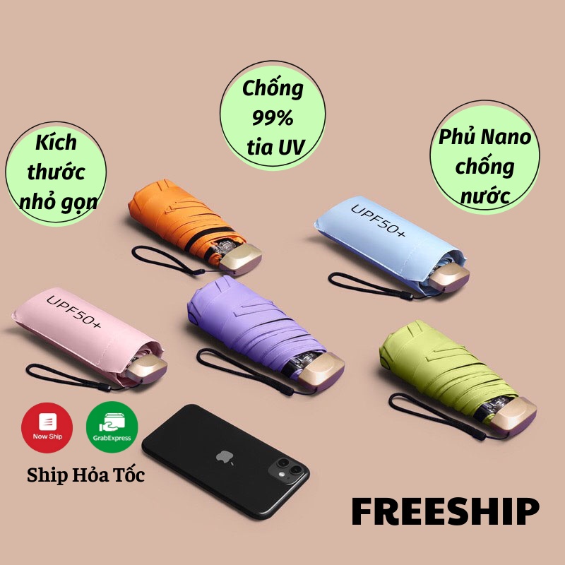 Dù Gấp Gọn Ô Che Nắng Mưa Ngoài Trời Chống Tia UV Cao Cấp Moda.H