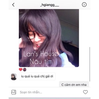 (Nâu tím ) Thuốc nhuộm tóc