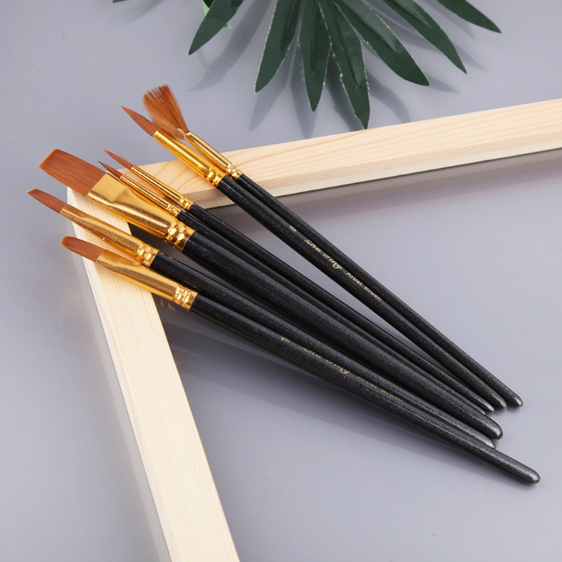 Cọ vẽ tranh sơn dầu chuyên nghiệp sợi nylon kiểu dáng khác nhau