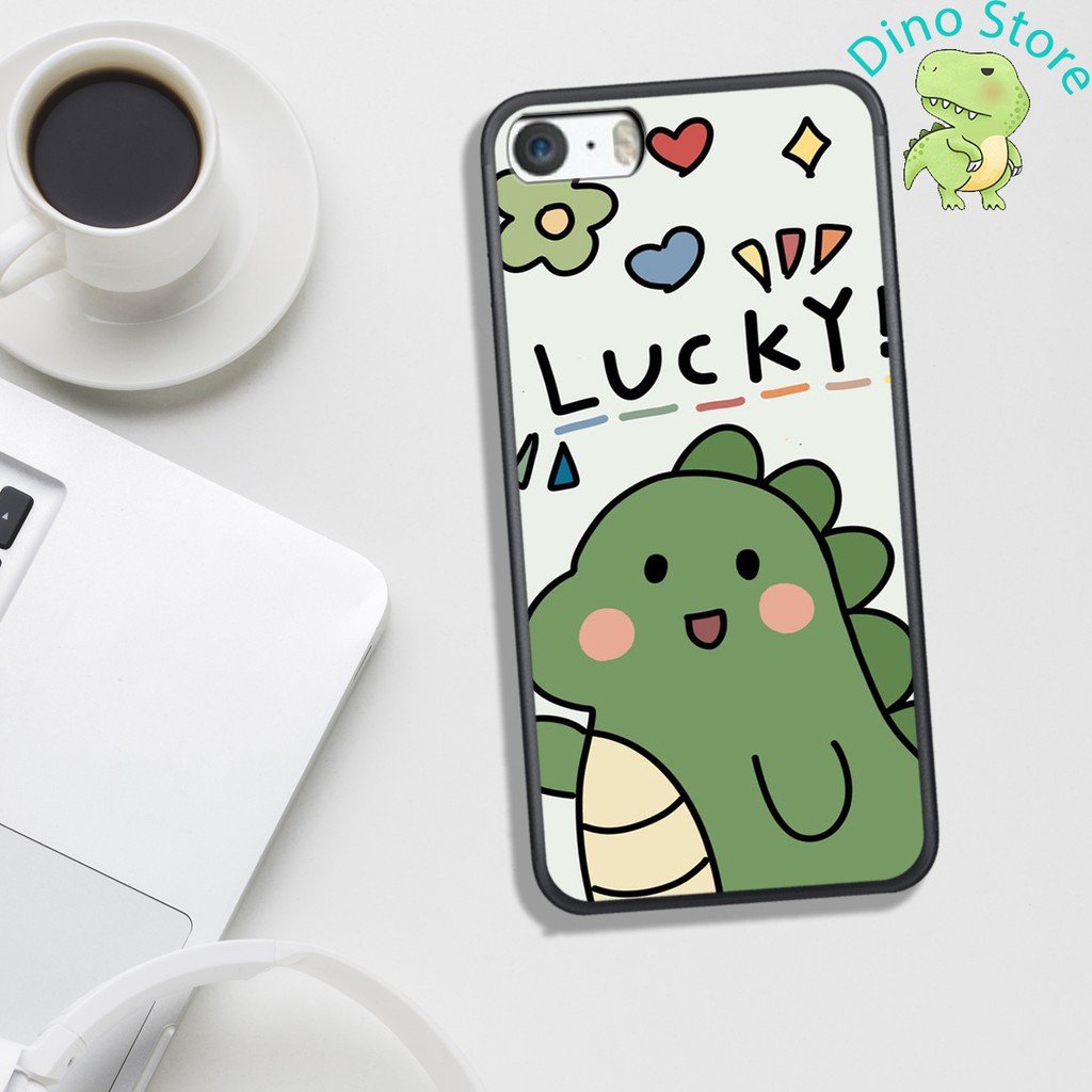 ỐP LƯNG IP 5G/5S , IN HÌNH KHỦNG LONG NGỘ NGHĨNH VÀ CUTE
