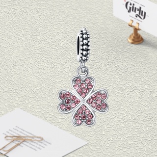 Charm treo cỏ 4 lá đính đá