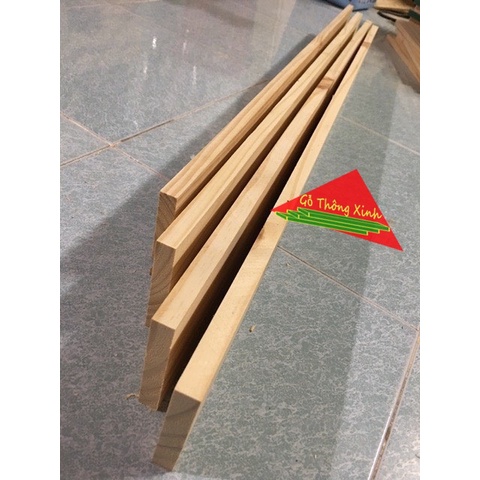 Bó 4 thanh gỗ thông tuyển đẹp dài 1m, rộng 9cm, dày 1.5cm dùng làm trang trí, DIY, ốp tường, làm kệ