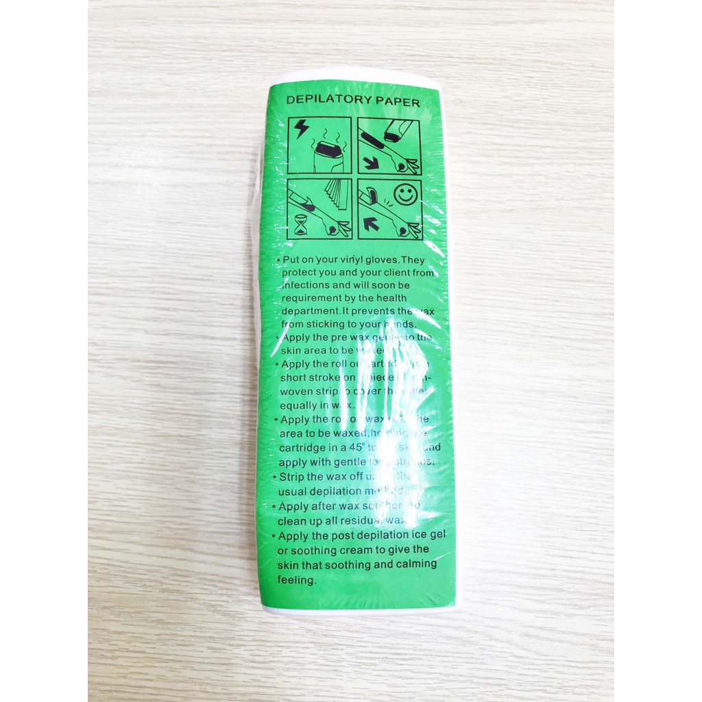 Giấy wax lông loại dày 100 tờ chuyên dùng cho sáp wax ấm, sáp con lăn, sáp wax lông dạng hũ | BigBuy360 - bigbuy360.vn