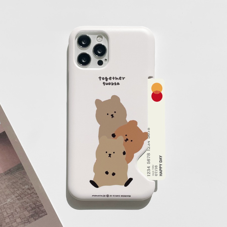 Tay cầm điện thoại hình MoMoCase Grips dễ thương cho Compatible for iPhone Samsung