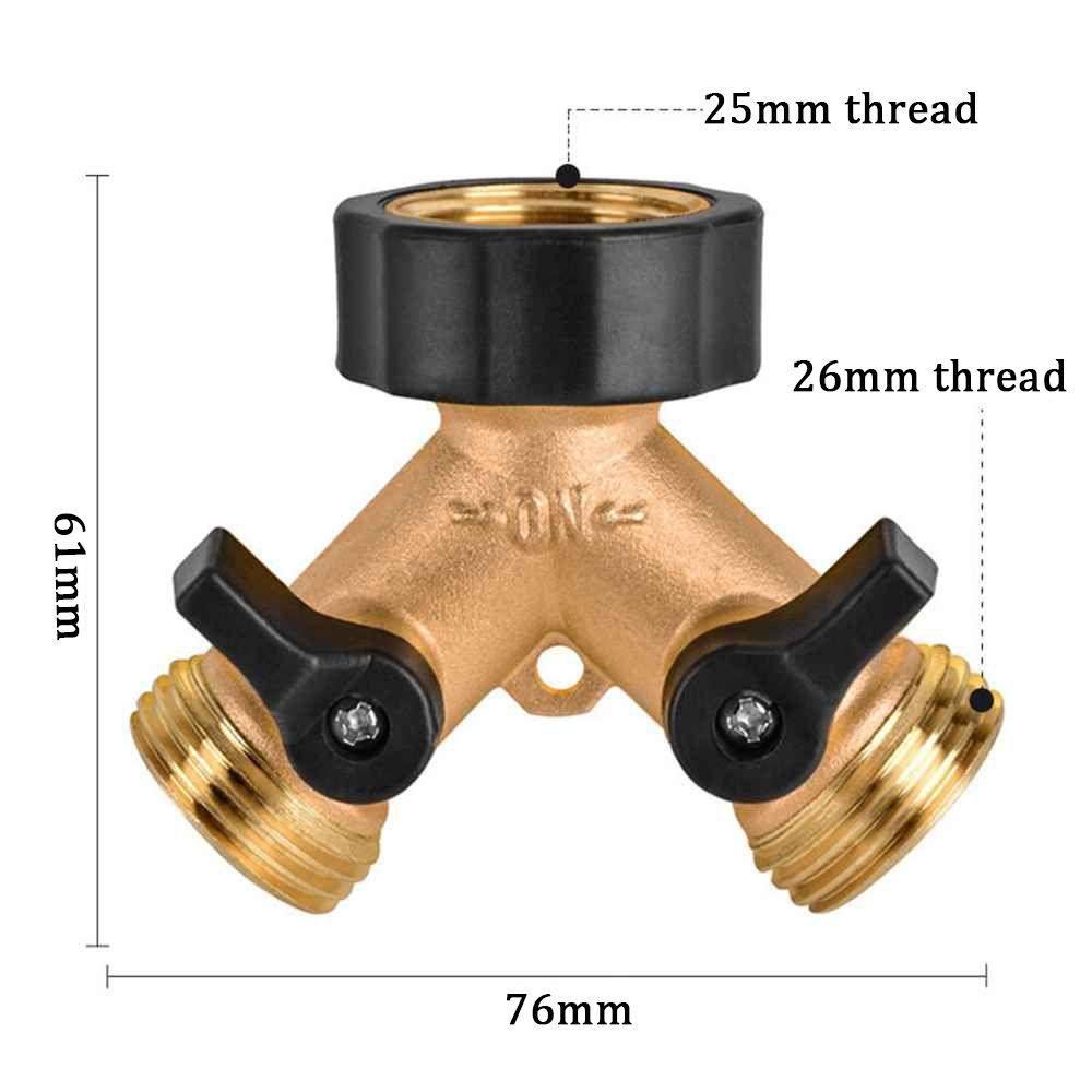 Van Nối Ống Nước Tưới Cây 1 Đầu Bằng Đồng Thau