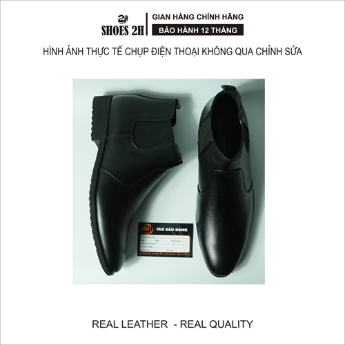 Giày chelsea boot da bò thật cổ lửng thời trang SHOES 2H - 19 size 38-44