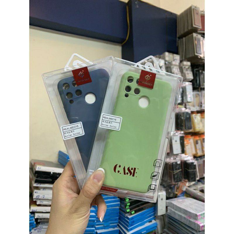 Ốp lưng dẻo màu Oppo Redmi C11, Realme C12, Realme C15 Hiệu KT Desing lót nỉ chống bám bẩn