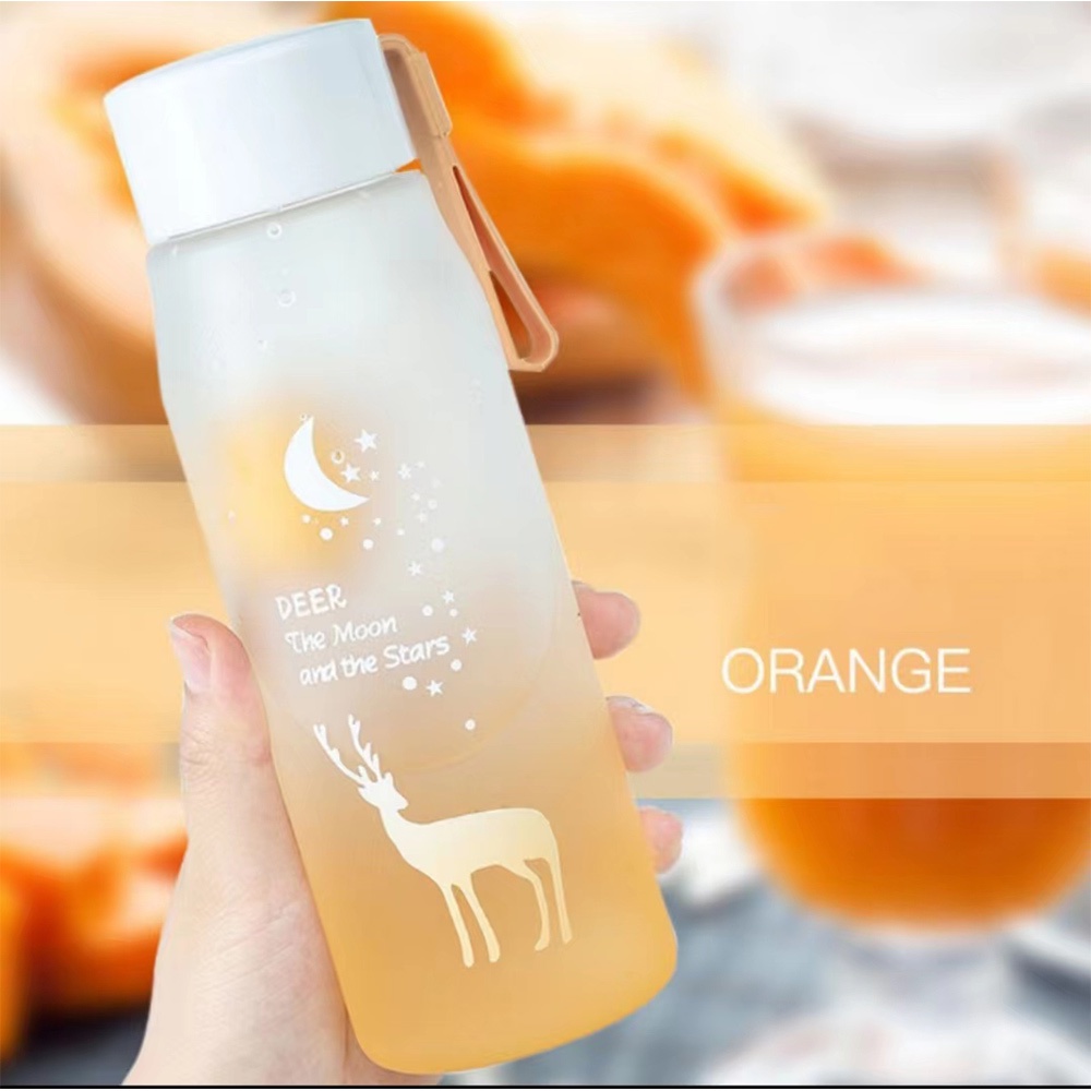 Bình Nước Nhựa PP 560ml Chống Rò Rỉ Thiết Kế Nhỏ Gọn Tiện Dụng Mang Theo Du Lịch Cho Nữ