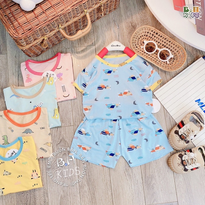 FLASH SALE bộ Kwoo thun lạnh cổ viền cao cấp mềm mát thấm hút mồ hôi