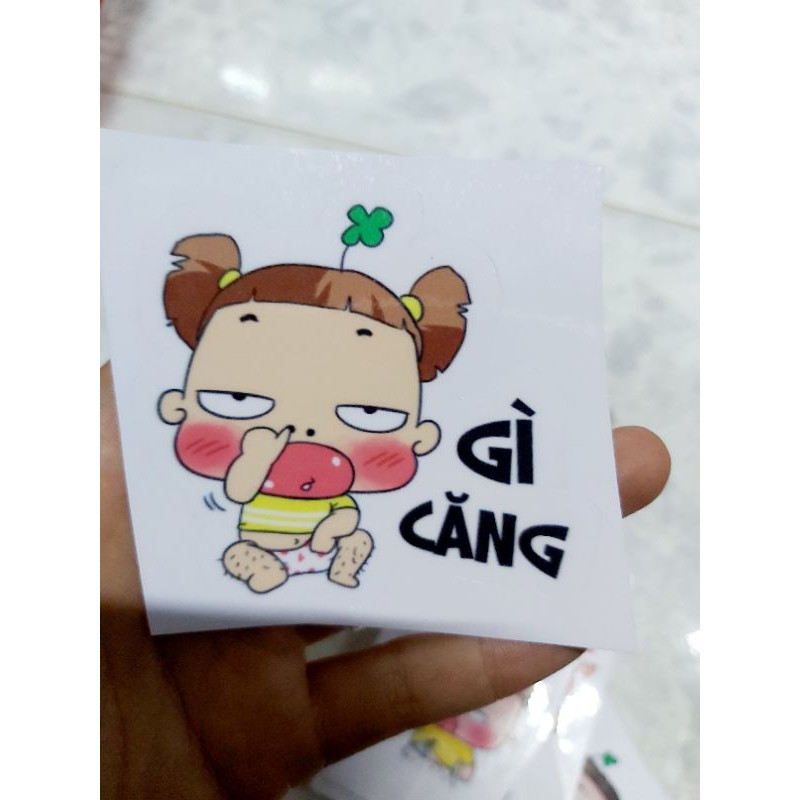 [Mã LIFE1603ALL giảm 10% đơn 0Đ] Tem Sticker Decal Quỳnh Aka 2 Cool Ngầu Dán Đt, Nón, Xe