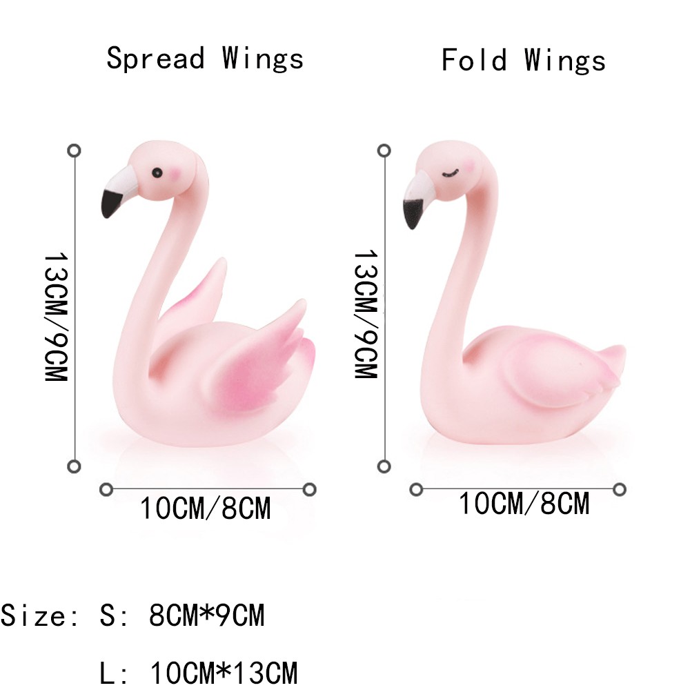 Tượng vinyl hình chim hồng hạc kiểu dáng tùy chọn dùng để trang trí lễ Valentine