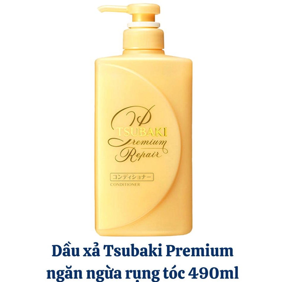 Dầu xả TSUBAKI phục hồi tóc chắc khỏe Premium Repair Conditioner 490ml