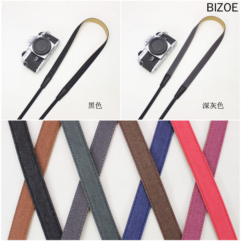 Dây Đeo Máy Ảnh Chất Liệu denim Cao Cấp