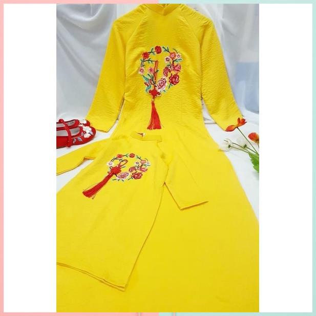[sale 2  h  ] Áo dài cách tân cao cấp _áo đai cách tân mẹ và bé siêu hót chất lụa mềm mịn giá tại xưởng