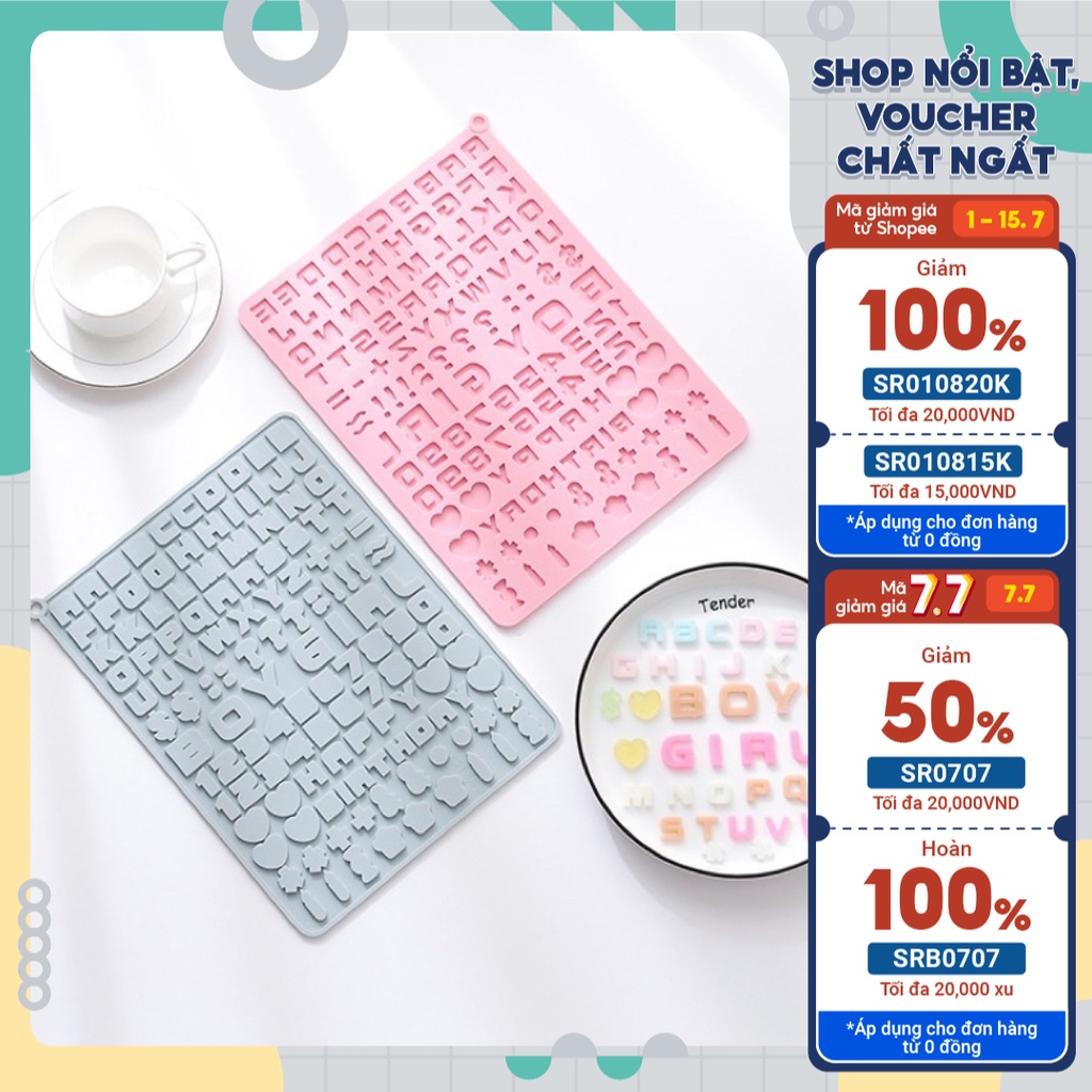 Khuôn silicon chữ cái và chữ số tạo hình