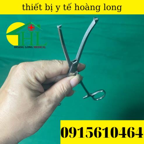 Panh Y Tế, Panh Gắp Phẫu Thuật, Pen Kẹp Y Tế, Panh Cong Có Mấu 20cm - Hàng Pakistan