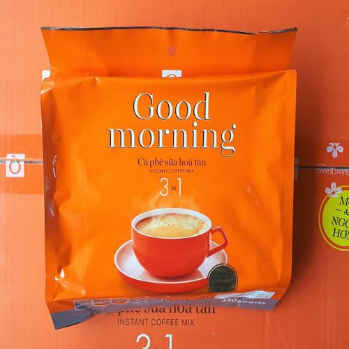 Cà Phê Hòa Tan Trần Quang 3in1 Good Morning 480g (24 gói x 20gram)