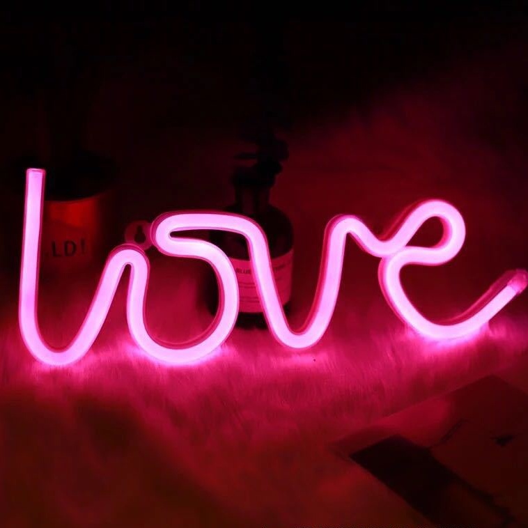 Đèn trang trí phòng ngủ NEON - Decor trang trí - Đèn Led - Dạng chữ và nhiều hình dạng sinh động