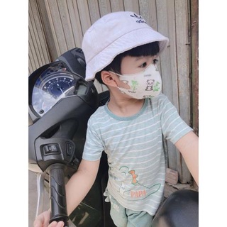 Khẩu trang 3D cho bé họa tiết dễ thương cao cấp dưới 5 tuổi, khẩu trang y tế cho trẻ em - LARVA KID