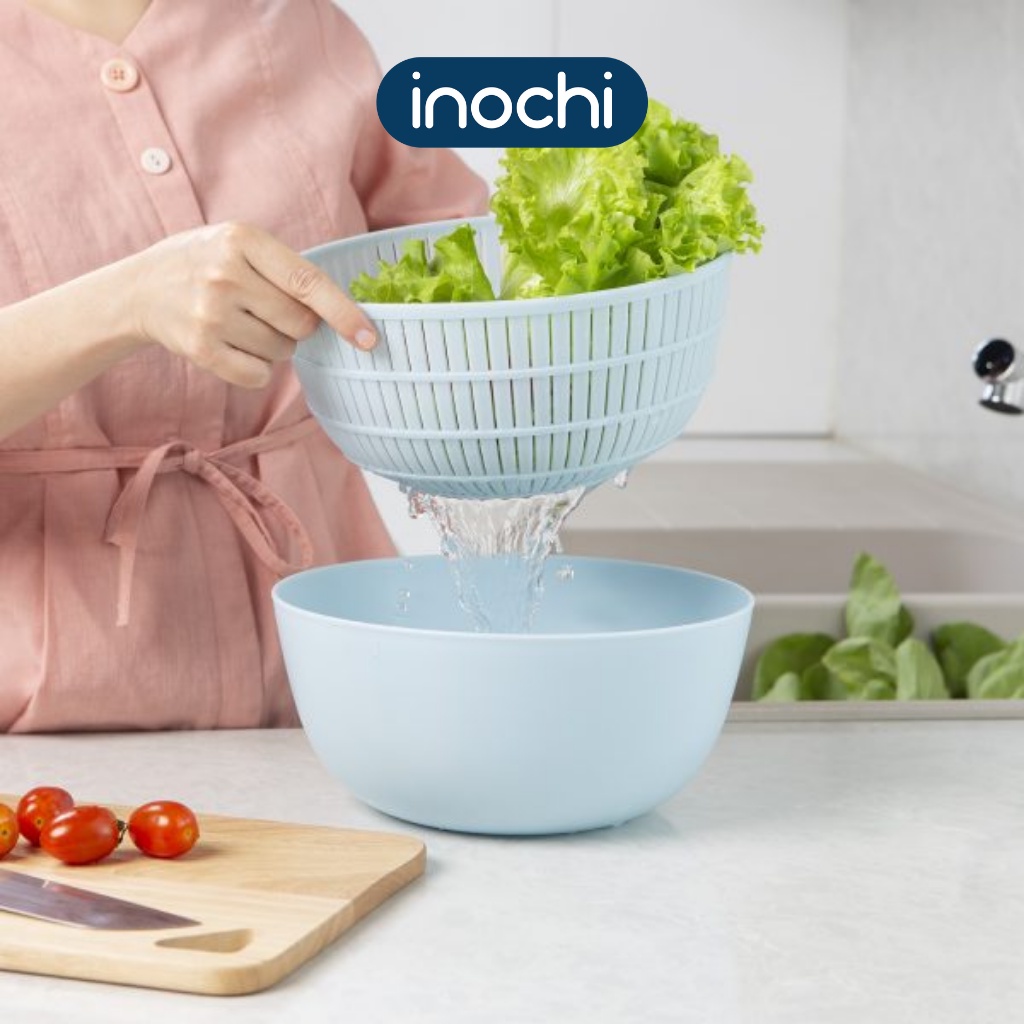 Bộ Thau Rổ Đa Năng 23cm Inochi Yoko Cao Cấp An Toàn Cho Sức Khỏe Chắn Chắn Và Tiện Dụng