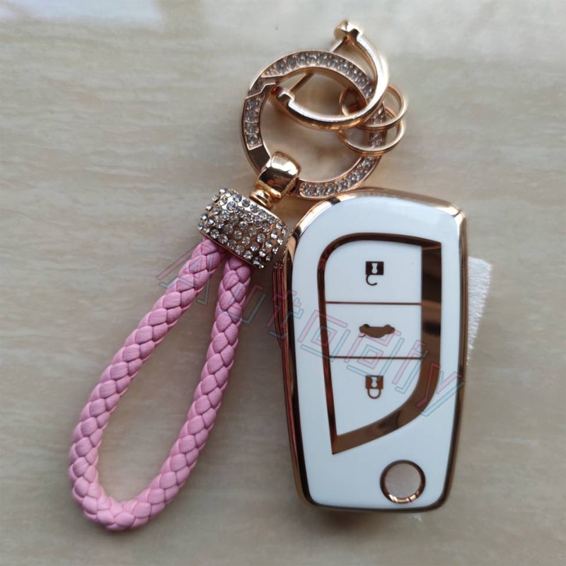 Vỏ Bọc Chìa Khóa Điều Khiển Từ Xa Bằng TPU Mềm Cho Toyota Yaris Hilux Corolla Camry Chr Rav4 Avensis Verso Auris Aygo Vellfire Revo Aevo