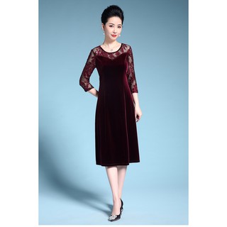 đầm trung niên cao cấp (nhung)