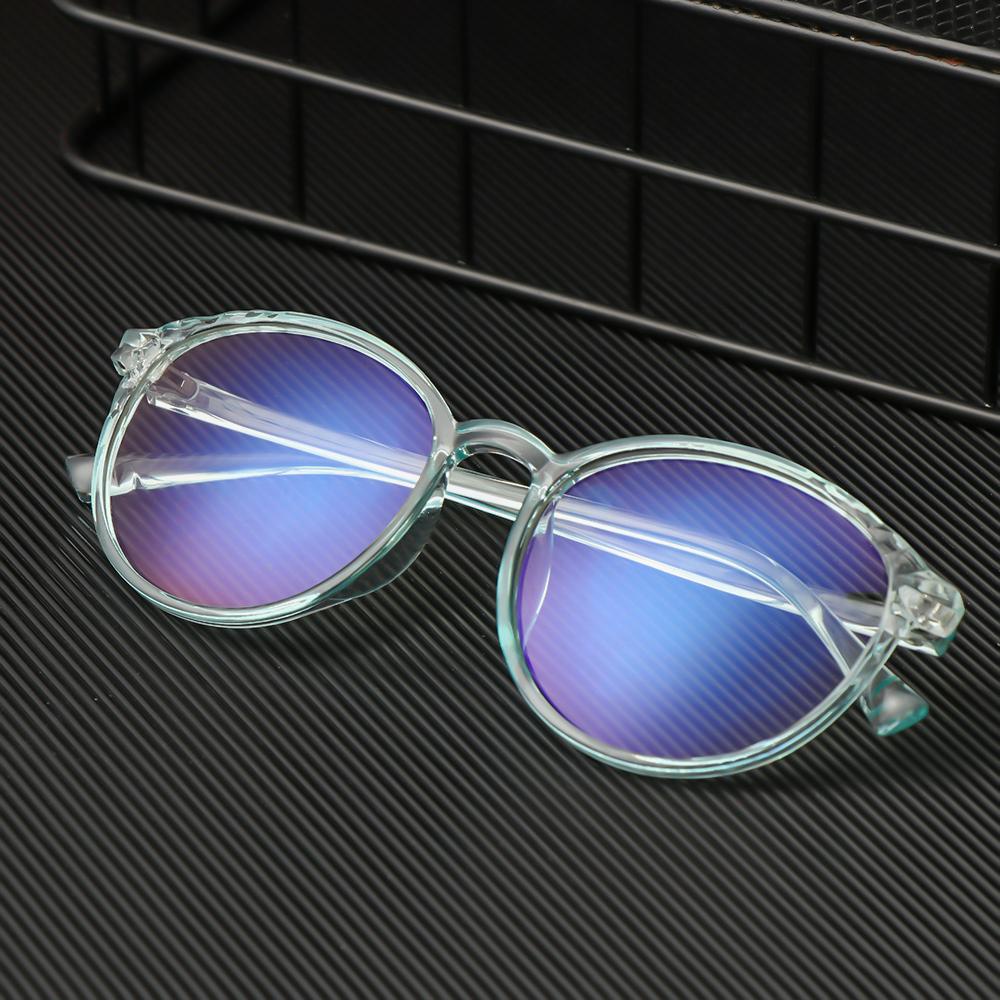 Mắt Kính Gọng Tròn Trong Suốt Độ Nét Cao Giảm Mệt Mỏi Thời Trang Unisex