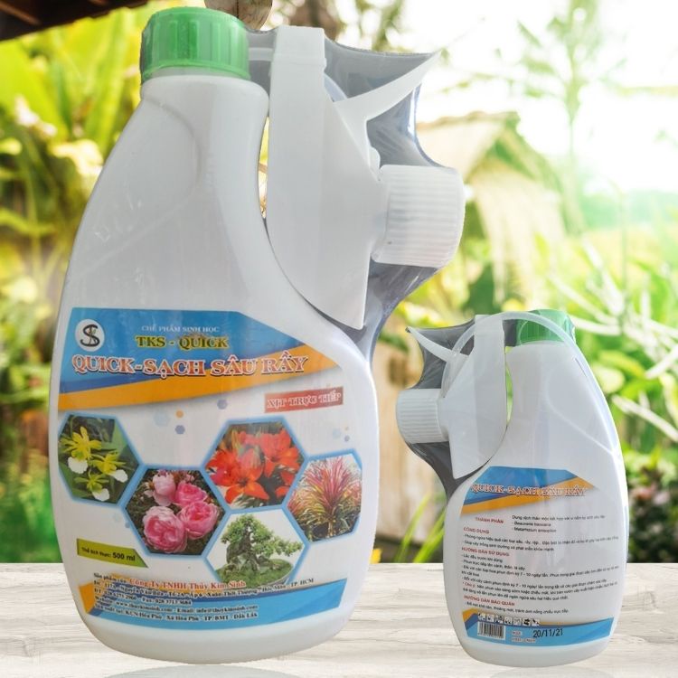 Chế Phẩm Sinh Học Trừ Nhện Đỏ, Bọ Trĩ, Sâu Rầy Hoa Hồng, Cây Cảnh - Dạng Xịt Pha Sẵn Tiện Lợi An Toàn - Chai 500ml