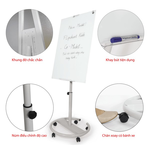 BẢNG FLIPCHART CIRCLE C-MODEL 70 x 100
