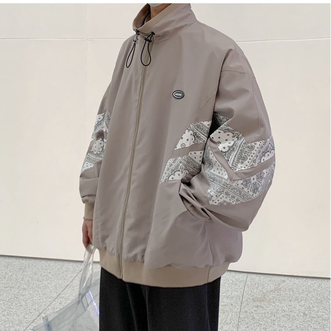 Áo khoác bóng chày dáng rộng thời trang cá tính cho nam